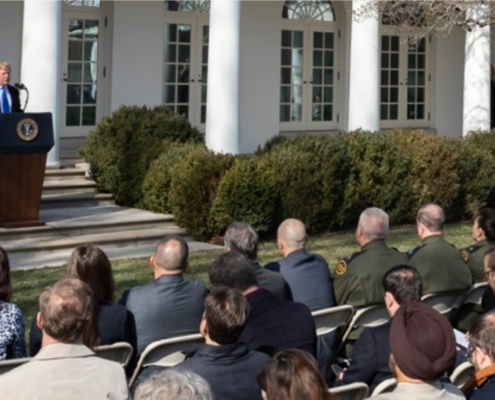 President Trump at the White House